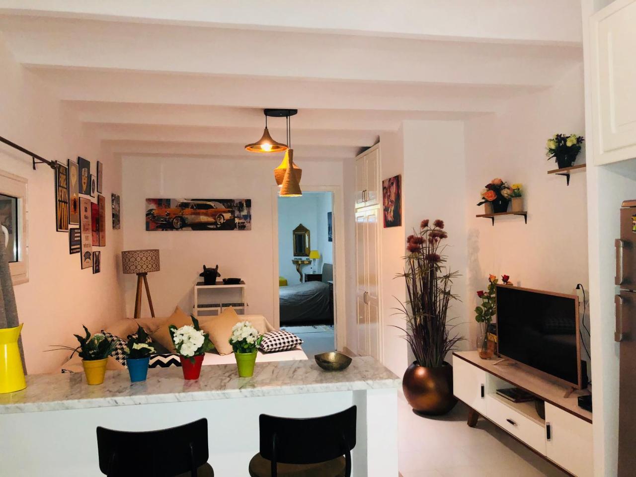 Cosy Appart En Plein Coeur De La Marsa Bagian luar foto